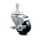 Service Caster 3 Inch Hard Rubber Wheel Swivel 10mm Threaded Stem Caster with Brake SCC SCC-TS20S314-HRS-TLB-M1015 - alternate 1
